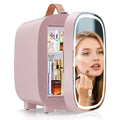 Enventor Glow 4 LED Mirror Mini Fridge Pink