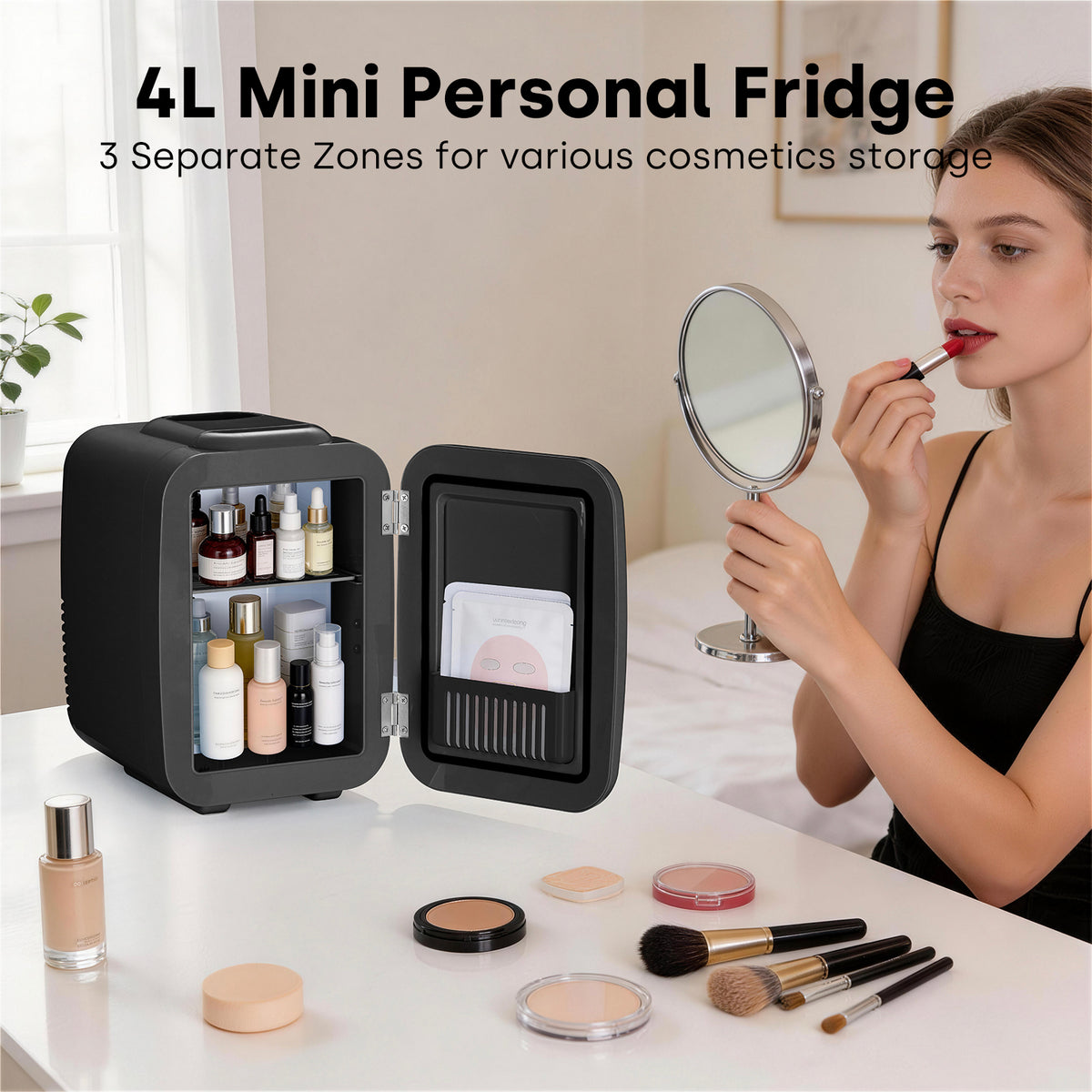 Enventor Classic 4 Mini Fridge Black