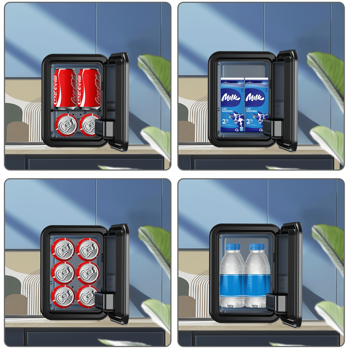 Enventor Compact Mini Fridge 4L/ 6 Cans