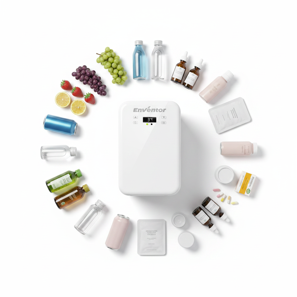 Enventor Fridge Circle Flatlay